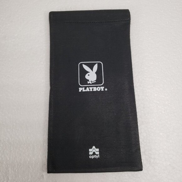 PLAYBOY Other - Playboy Bunny Eyeglass Case Black Soft Spring Top Close  Optyl Case Vintage